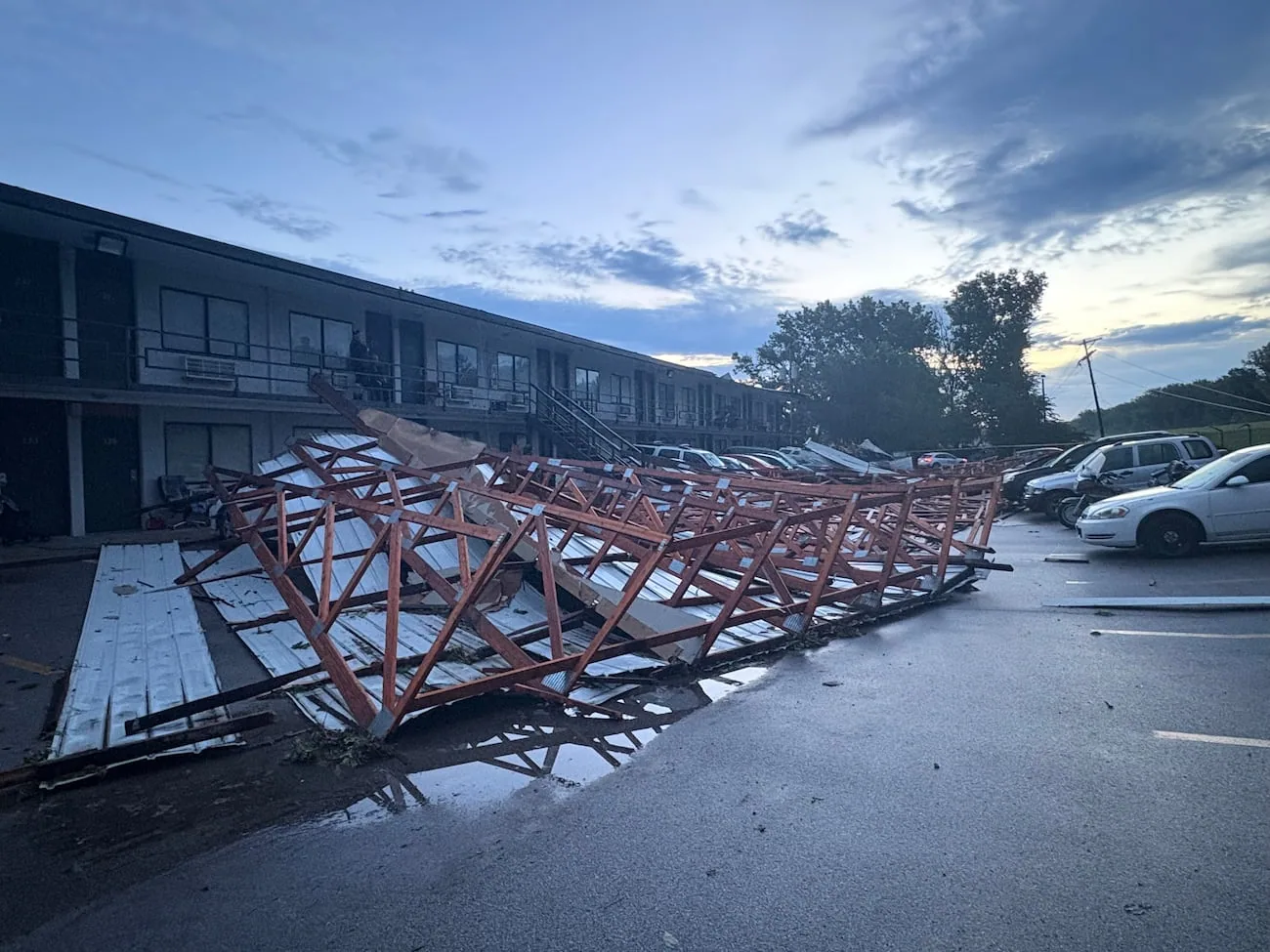 Wind Damage Commercial Roof Repair in Murfreesboro, TN